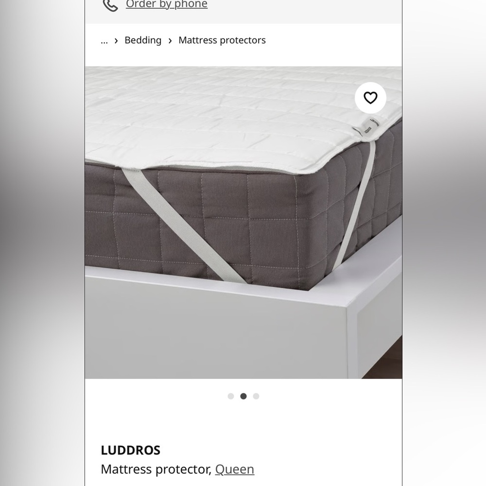 Ikea White Mattress Protector for Queen Size Brand New